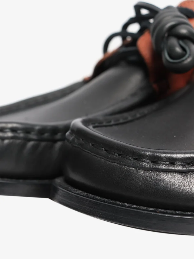 Loewe Black Campo boat shoes - size EU 39 in Black Calfskin from Sign of the Times, photo 5 of 8