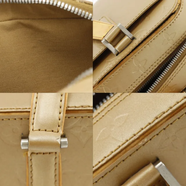 Louis Vuitton Shelton Monogram Mat Handbag in Rose Gold from LuxUness, photo 11 of 20