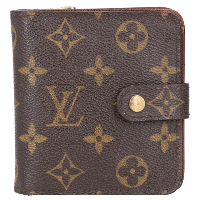 Louis Vuitton Monogram Compact Zip Bifold Wallet in Coated canvas from HEWI