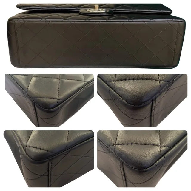 Chanel Maxi Double Flap in Black Lambskin from HEWI, photo 5 of 10