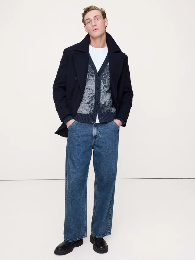 Banana Republic Floral Cotton-Linen Blend Cardigan in Blue Gray, photo 3 of 5 from Banana Republic (Canada)