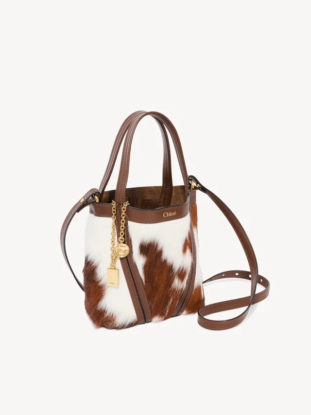 Small Chloé Spin tote bag in hair-on leather, photo 6 of 7 from SENSER