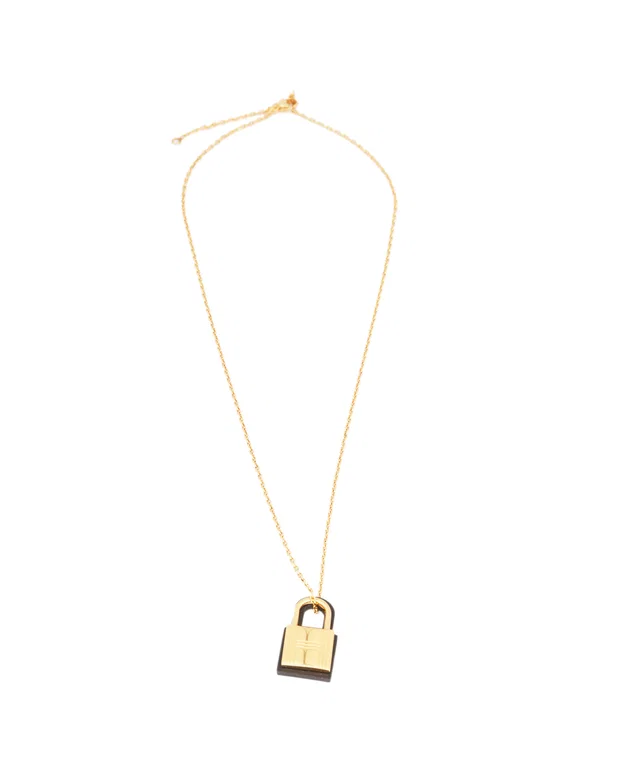 Hermès O'Kelly Pendant Necklace in Leather from Luxury Promise