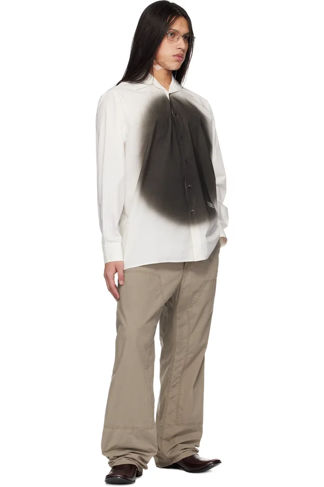 MM6 Maison Margiela Beige 5 Pockets Jeans, photo 4 of 4 from SSENSE