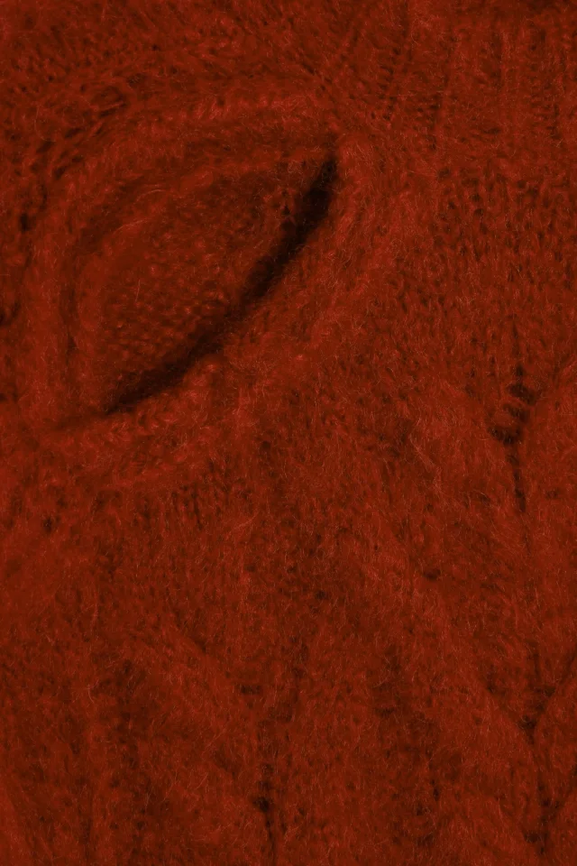 Isabel Marant Palima Cutout Cable-Knit Mohair-Blend Sweater in Orange, photo 4 of 4 from THE OUTNET