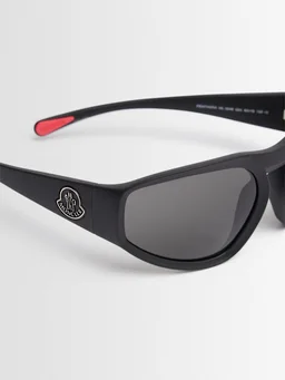 Moncler Mask Sunglasses in 0% Platinum, photo 4 of 4 from LUISAVIAROMA