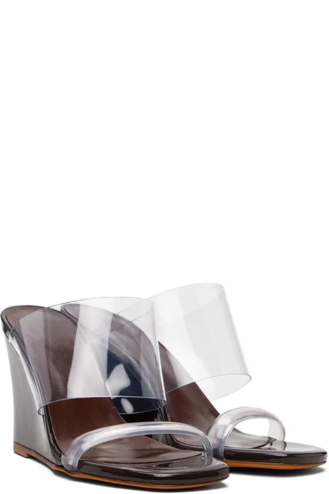 Maryam Nassir Zadeh Brown Olympia Wedge Heeled Sandals, photo 4 of 5 from SSENSE