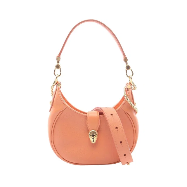Bvlgari Serpenti Ellipse Small 2way Leather Shoulder Bag in Leather from LuxUness