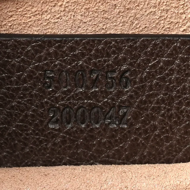 Gucci Textured Calfskin Web Crystal Heart Stripe Small Totem Shoulder Bag New Acero in Calfskin from FASHIONPHILE, photo 7 of 11