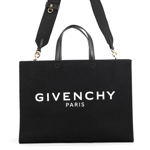 Givenchy G-Tote Bag BlackBB50N2B1F1-001 Canvas Leather Size Medium in Canvas from GALLERY RARE