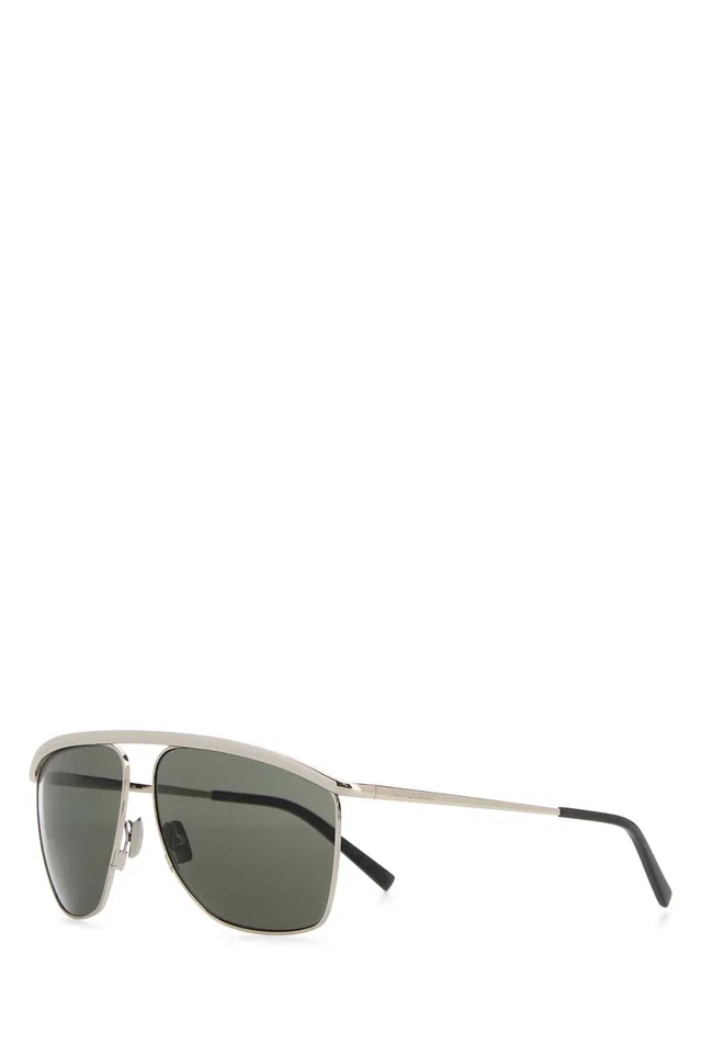 Saint Laurent Sunglasses — Silver Exterior: Metal in Silver from HEWI