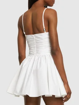 Area Flared dress with thin straps in 55% Cotton, 45% Polyester, photo 3 of 5 from LUISAVIAROMA