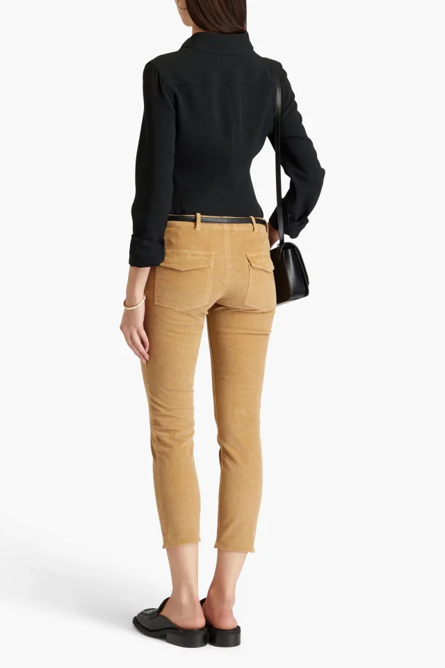 Nili Lotan Jenna Cropped Cotton-Blend Corduroy Slim-Leg Pants, photo 3 of 4 from THE OUTNET