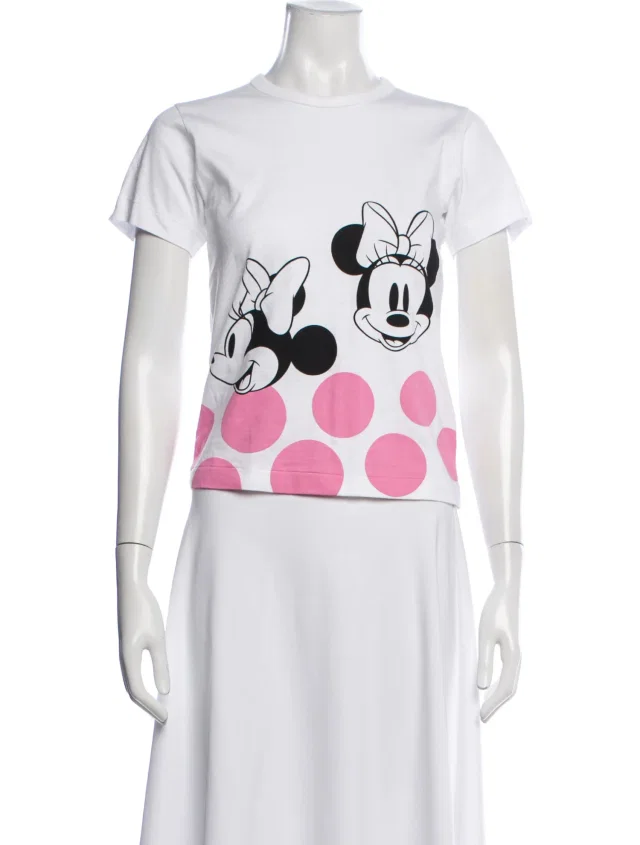 Comme des Garçons Girl Graphic Print Crew Neck T-Shirt in white from The RealReal