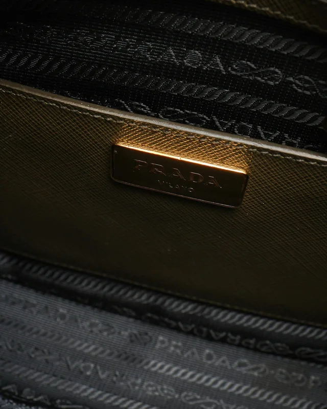 Prada Saffiano Lux Promenade Top Handle Bag in Saffiano leather from A Retro Tale, photo 13 of 16