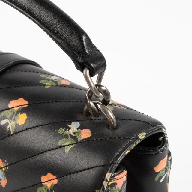 Saint Laurent Floral Medium College Bag in Black from Labellov, photo 8 of 8