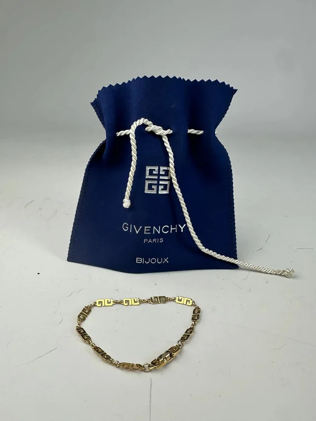 Givenchy Vintage Greek Key Bracelet Gold Metal in multicolor from Grailed