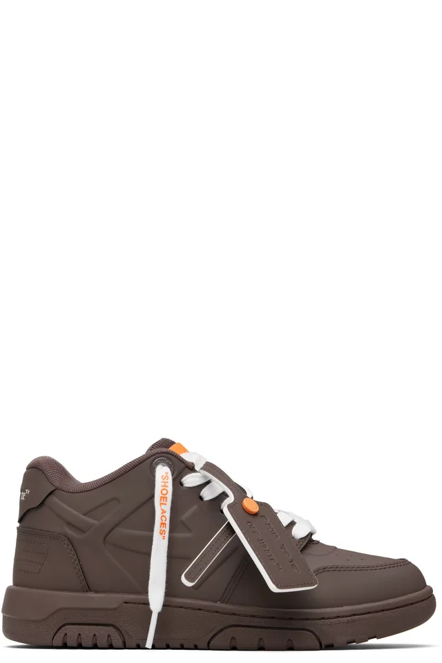 Brown 'Out Of Office' Molded Sneakers