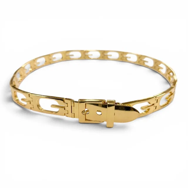 Gucci Vintage Metal G Logo Motif Chain Belt Gold 75 in Gold from The Reluxe