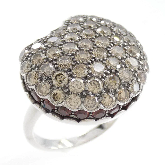 Boucheron Tantation Macaron Au750 Garnet Diamond Ring Size 12 from LuxUness