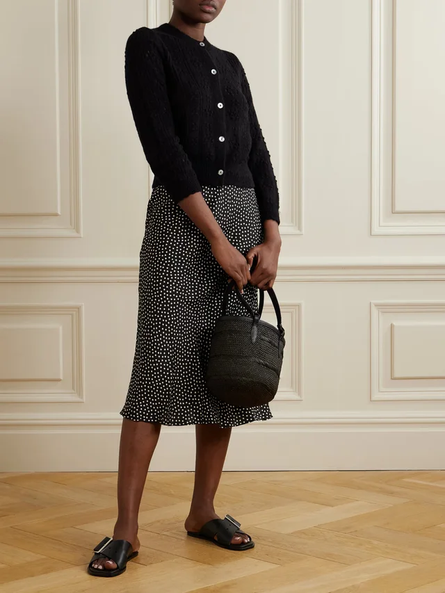 DÔEN Cassidy pointelle-knit alpaca-blend cardigan in Black, photo 2 of 2 from NET-A-PORTER (Canada)