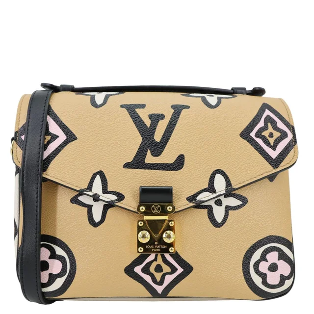 Louis Vuitton Metis Pochette Giant Monogram Wild At Heart Canvas Crossbody Bag Beige from Dallas Designer Handbags