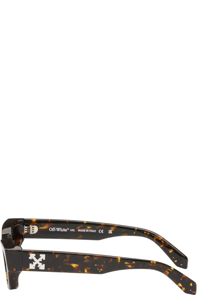 Off-White Brown Honolulu Sunglasses, photo 3 of 4 from SSENSE
