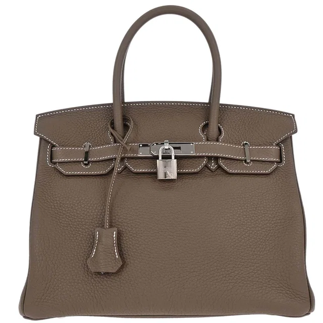 Hermès Etoupe Gray Togo Birkin 30 Handbag in Taupe Togo leather from AMORE Vintage Tokyo