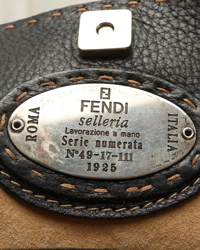 Fendi Selleria Stitch Tote Bag in Suede from A Retro Tale, photo 8 of 9