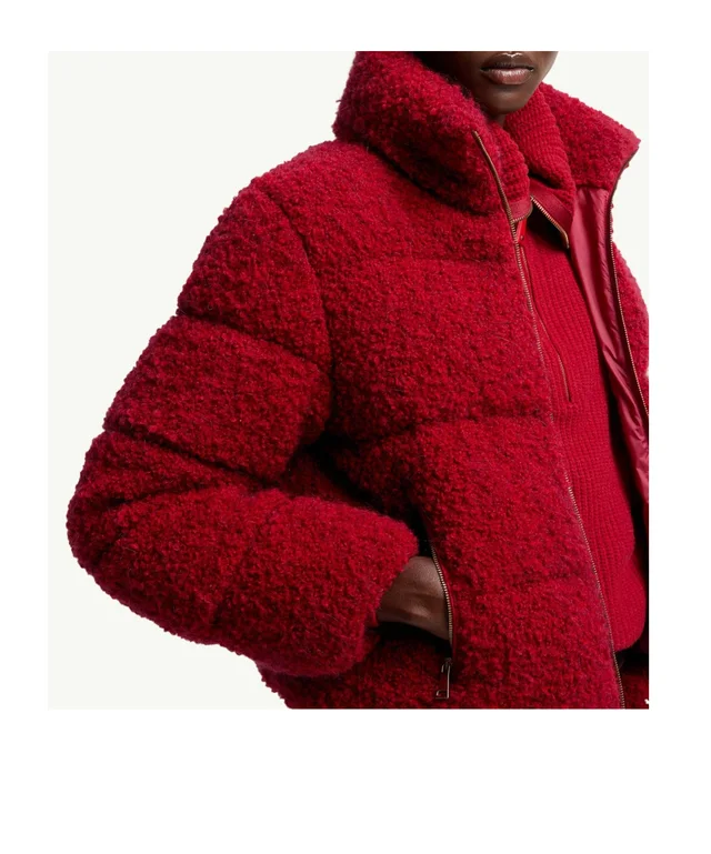 Moncler Trascendance Tweed Short Down Jacket, photo 5 of 6 from SENSER