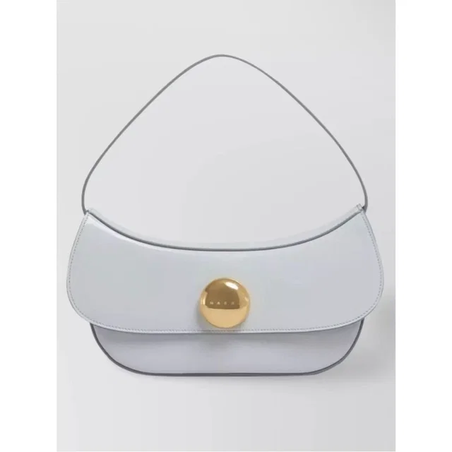 Marni Gray Leather Shoulder Bag in gold|gray Leather from Poshmark