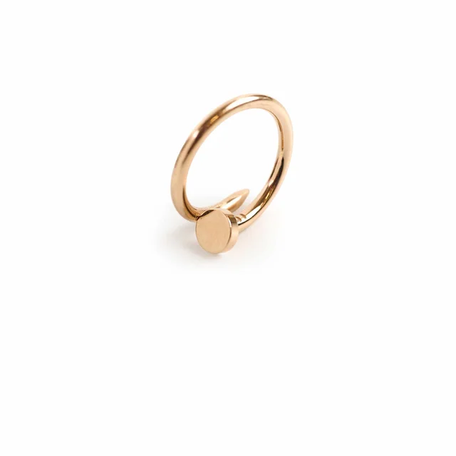 Cartier Juste Un Clou Classic Pink Gold Ring Size 60 in Pink from The Purse Affair