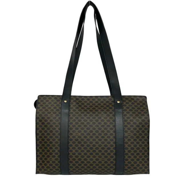 Celine Macadam Leather Tote Bag in Brown Leather from LuxUness, photo 3 of 10