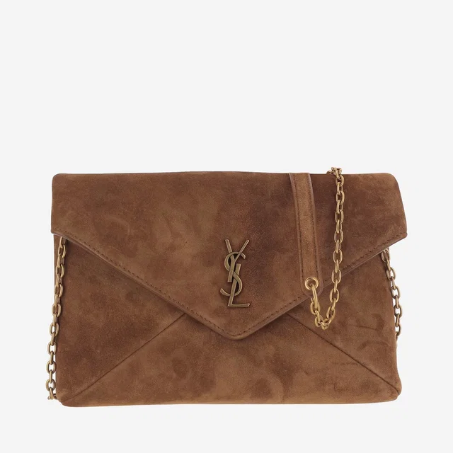 Saint Laurent Shoulder Bag — Brown Suede in Brown Suede from HEWI