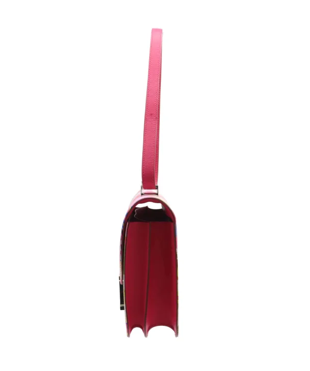 Hermès Constance 24 Limited Edition Rose Mexico Swift and Marble Silk PHW in Pink Swift leather from Luxury Promise, photo 3 of 10
