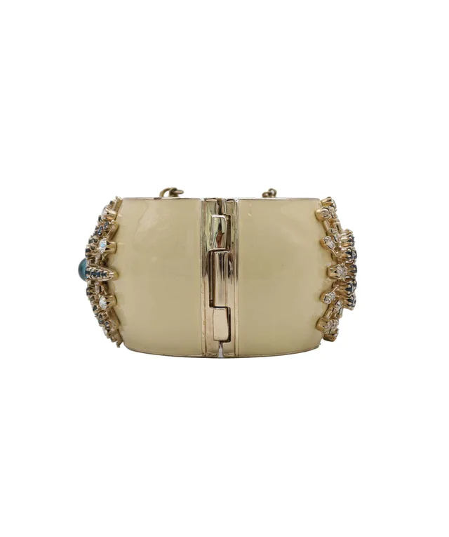 Chanel Paris Venise Starburst Cuff Bracelet Cream in White from Luxury Promise, photo 2 of 2