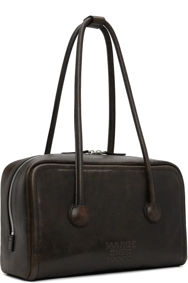 MARGESHERWOOD Brown Soft Boston Bag, photo 2 of 4 from SSENSE