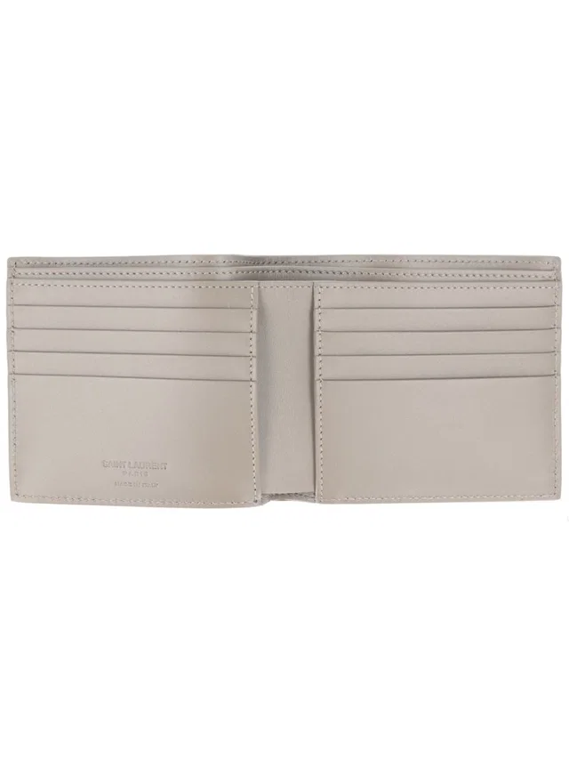 Saint Laurent Calf Leather Bifold Wallet — Beige & Purses in Beige Calfskin from HEWI