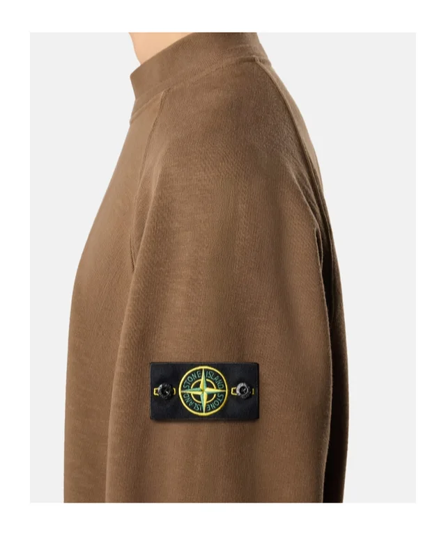 Stone Island Oversized-fit mock neck sweatshirt with raglan sleeves, photo 4 of 5 from SENSER