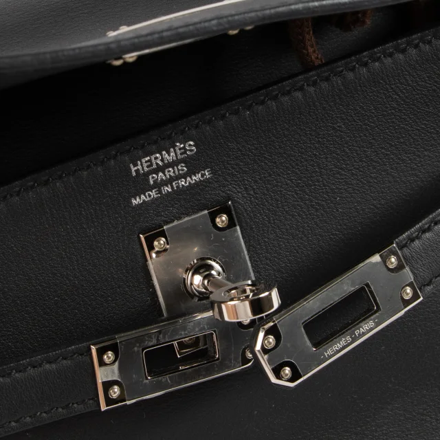 Hermès Kelly Moove Black Swift PHW in Black Swift leather from Labellov, photo 8 of 8