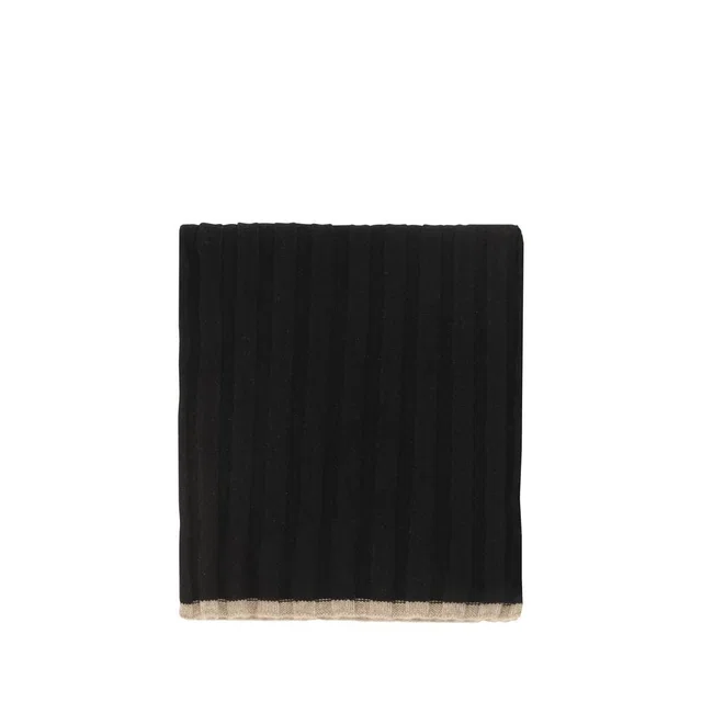 Brunello Cucinelli Black Cashmere Scarf in Black Cashmere from HEWI