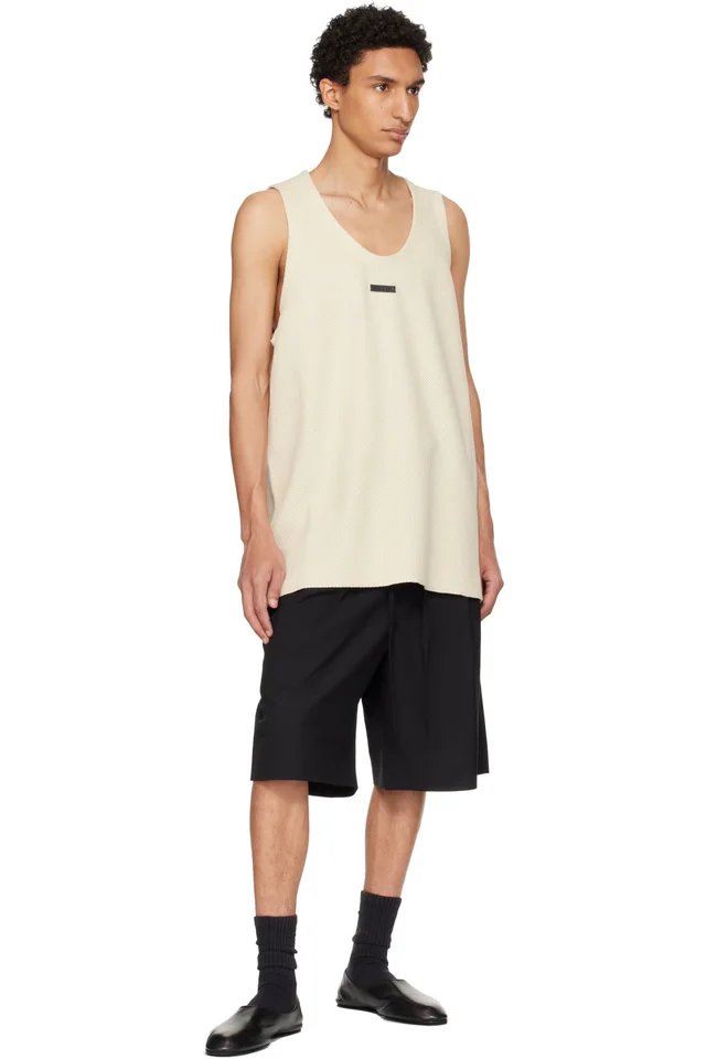 Fear of God Off-White Knitted Tank Top, photo 4 of 4 from SSENSE