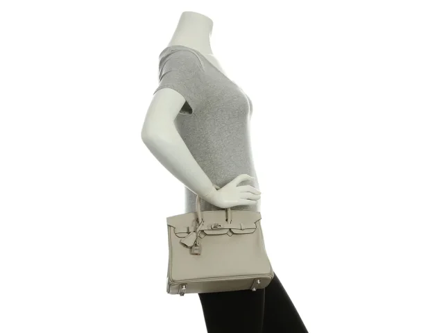 Hermès Gris Perle Swift Birkin 25 in Grey Swift leather from Ann's Fabulous Finds, photo 10 of 10