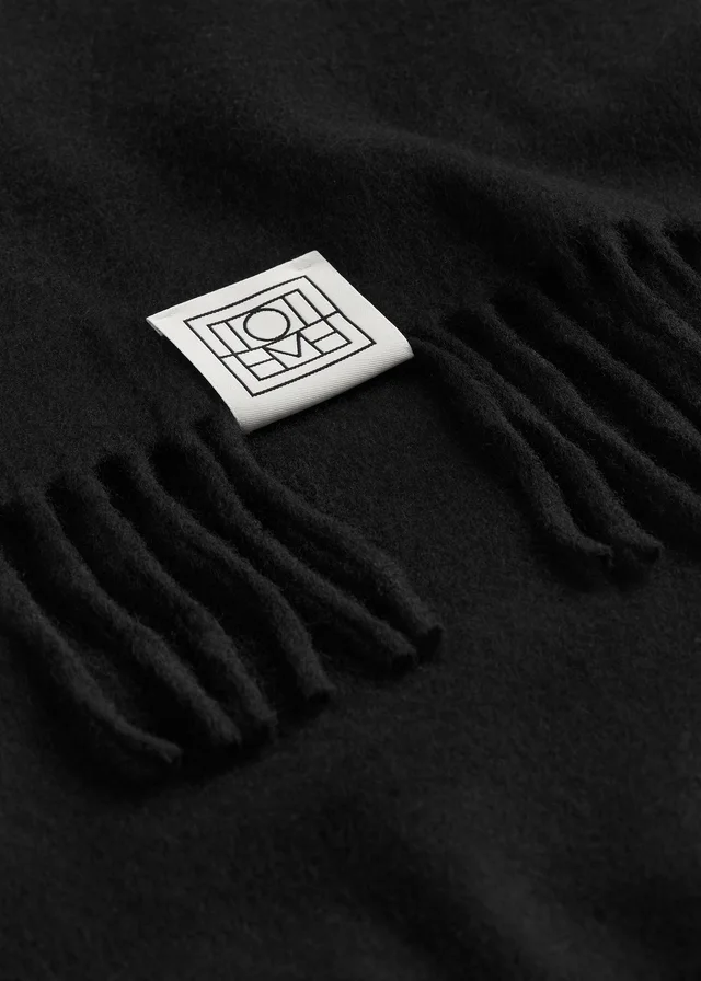 Toteme Cashmere tassel scarf, photo 2 of 4 from SENSER