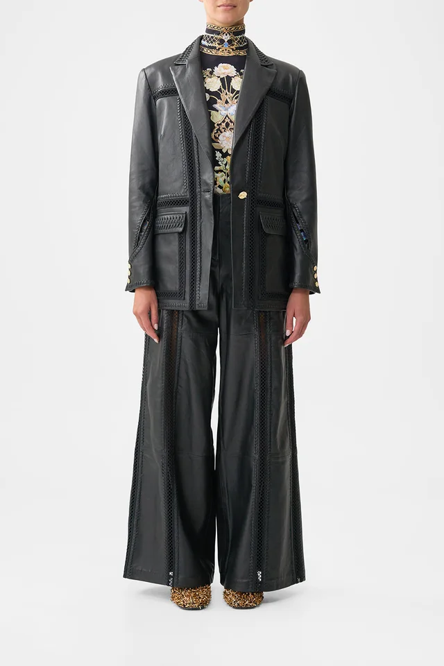 Camilla eBoutique LEATHER WIDE LEG PANT OTTOMAN ELEGANCE from CAMILLA, photo 1 of 1