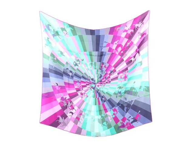 Hermès Galop Chromatique Silk Scarf 90cm in Silk from Ann's Fabulous Finds
