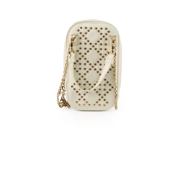 Dior Call'in Vertical Star Stud Phone Pouch in Leather from The Purse Affair