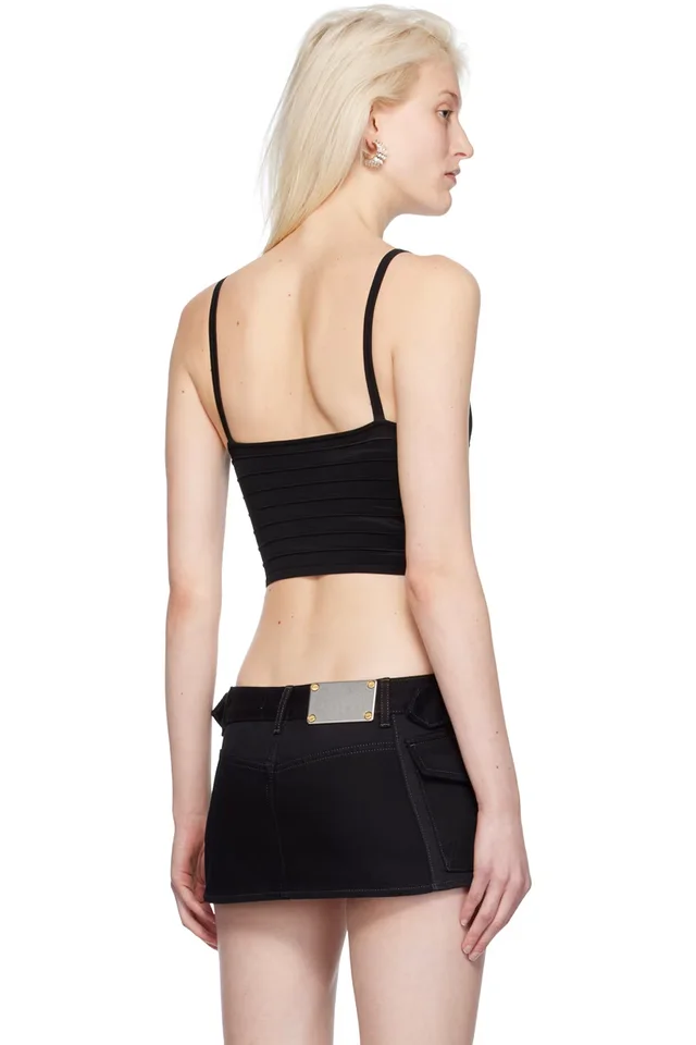 Dion Lee Black Ventral Compact Tank Top, photo 3 of 4 from SSENSE