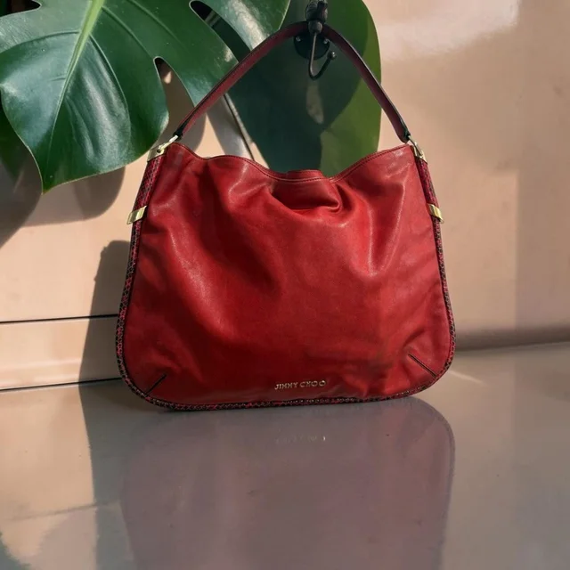 Jimmy Choo Women's Shoulder bags - Red in red from Depop, photo 1 of 1