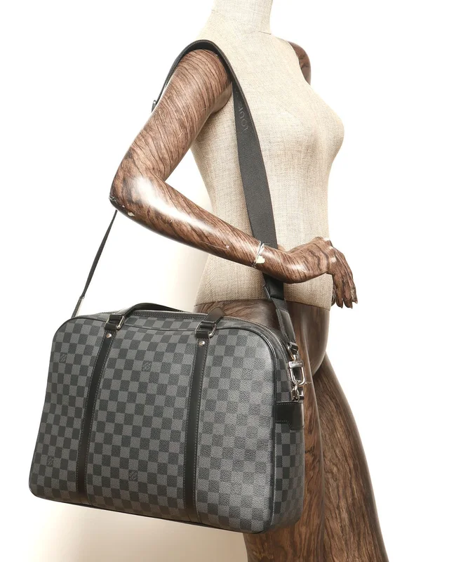 Louis Vuitton Graphite Jorn Briefcase in Grey Canvas from A Retro Tale, photo 8 of 8